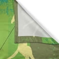 thumbnail image 3 of Ambesonne Dog Kitchen Curtains, Woman Walking with Her Pet, 55"x39", Sea Green Taupe, 3 of 3