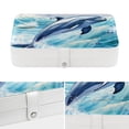 thumbnail image 4 of Dolphin Portable PU Leather Travel Jewelry Display Case Organizer Box, 4 of 6