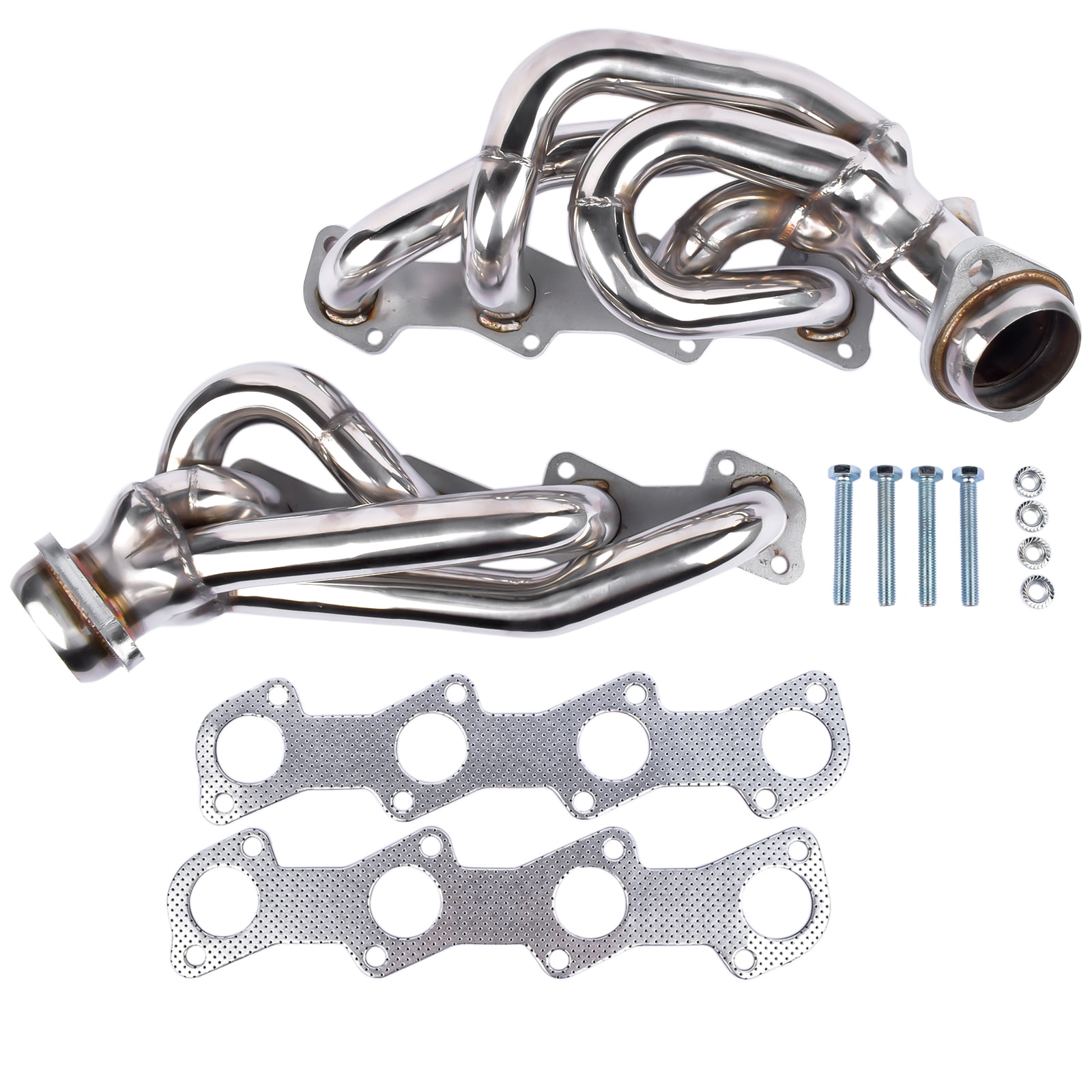 Mustrod For 1997-2003 Ford F150 F250 Expedition Shorty Headers Exhaust Manifold Kit 5.4L V8 Engines