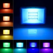 OVOUKP 100W RGB LED Flood Light Color Change Remote Control Outdoor Spotlight US