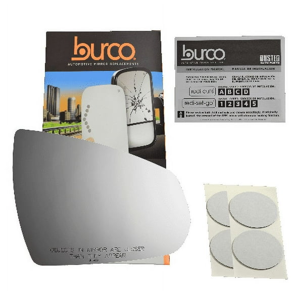 Fits 10-16 Cad SRX, 2011 9-4x Right Passenger Convex Mirror Glass Lens w/Adhesive USA Non Heated Direct Fit Over