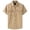 Khaki, variant on Men's Rugged Workwear Cargo Shirt All-Cotton Durable Loose Fit Short Sleeve Heavy Duty Utility Top