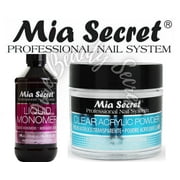 Mia Secret Liquid Monomer 8 oz and CLEAR Powder 1 oz