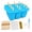 Blue, variant on Popsicle Molds Silicone Popsicle Maker Homemade Ice Pop Mold Ice Pop Maker 12 Pieces Green