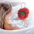 thumbnail image 4 of Unique Bargains 1pc Fruit Bath Shower Loofah Sponge for Enhanced Bathing Red, 4 of 5