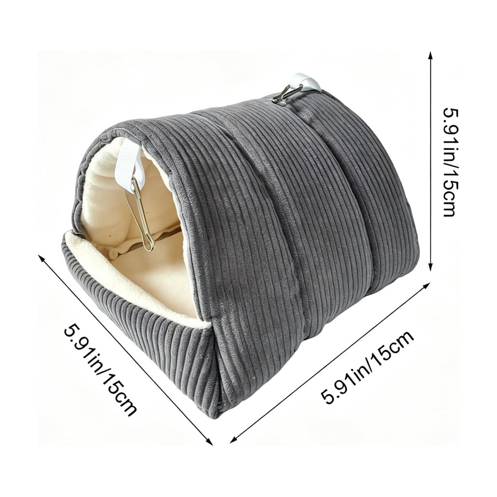 Qholemyo Hanging Bird Cave Bed Comfy Thickened Fleece Winter Warm Soft ...