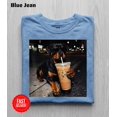 thumbnail image 6 of Cool Dog Drinking Iced Coffee Streetwear Graphic Tee . Cute Rottie Mom Gift . Retro Pet Lover Apparel, 6 of 6