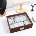 thumbnail image 3 of MOVTOTOP Watch Holder 1Pack Vintage Style Glass Top for Display and Protection from Dust, 3 of 8