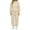 Beige, variant on CharmCyan Women’s Two Piece Set Hooded Pullover Sweatshirt and Elastic Waist Sweatpants Casual Loose Fit Tracksuit for Everyday Wear Beige L