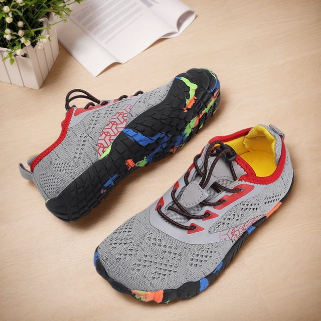 Zapatos de agua para niños Beach Beach sin deslizamiento para buceo Surf (35) Gris