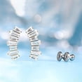 thumbnail image 4 of Limerencia F136 Pure Titanium Hypoallergenic Implant Grade Studs, G23 Titanium Cubic Zirconia Earrings for Women and Men Sensitive Ears, 4 of 6