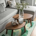 thumbnail image 2 of Cydiria Modern Soft Abstract Faux Wool Area Rug, 5' x 8', Green, 2 of 8