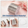 thumbnail image 6 of 820 Feet 26 Gauge Single Strand Tiger Tail Beading Wire Stainless Steel Craft Jewelry Beading Wire for Crafts Jewelry Making Sculpture Frame, 6 of 9