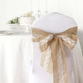 thumbnail image 2 of Efavormart 5"x108" | Natural Burlap With Lace Chair Sash, Hessian Fabric Rustic Jute Chair Sash, Chair Bow, 2 of 10