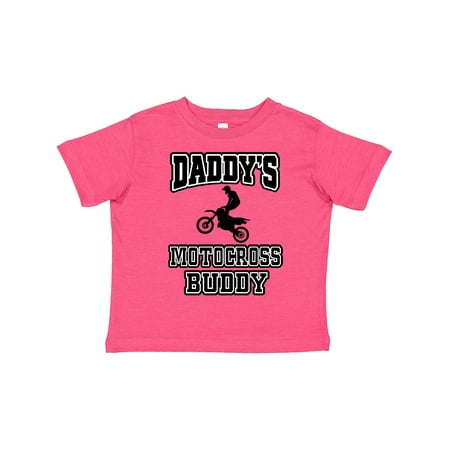 

Inktastic Daddys Motocross Buddy Gift Toddler Boy or Toddler Girl T-Shirt