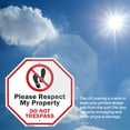 thumbnail image 4 of Please Respect My Property Do Not Trespass (2 Pack) 6 inch X 6 inch Octagon Vinyl Label Decal Sticker Weather Resistant, UV Protected for Workplace, Made in the USA, 4 of 5