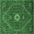 thumbnail image 1 of Ahgly Company Indoor Square Persian Emerald Green Traditional Area Rugs, 7' Square, 1 of 4