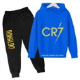 thumbnail image 4 of Cristiano Ronaldo CR7 Cosplay Disfraces Niños Fútbol Idol Sudadera con capucha Pantalones Niños Niños Alta Calidad Tops Niñas Conjuntos de ropa, 4 of 5