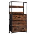 thumbnail image 1 of Estantería con Cajonera de 4 Cajones y 2 Niveles | Mueble Organizador con Estructura Metálica y Cajones de Tela | Estilo Industrial, 1 of 8