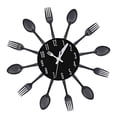 thumbnail image 3 of Kitchen Wall Clock Wall Wall Sticker room and home Decoration Black, 3 of 6