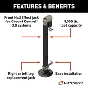Lippert Components 305340 Replacement Lead Leg