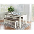 thumbnail image 4 of Pemberly Row 2 Tone Wood Dining Table in Rustic Taupe and Vanilla White, 4 of 6