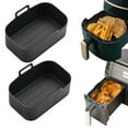 thumbnail image 1 of TidBay Friteuses à Air Chaud Poêle Pratique Bonne Résistance Réutilisable Doublure de Pot en Silicone Plateau Fourniture Ménagère, 1 of 8