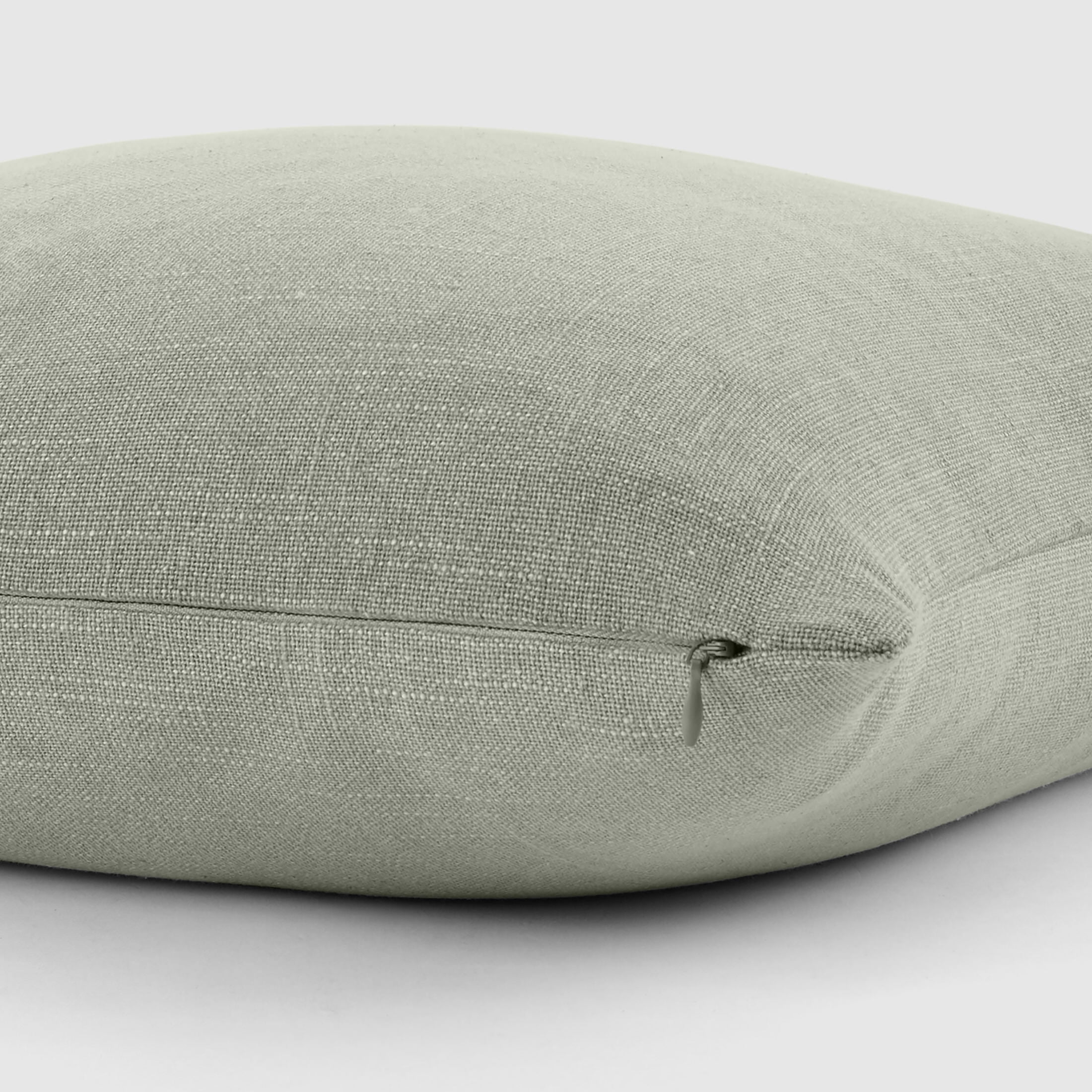 Stone Washed Throw Pillows in Distressed Cotton Solid Light Gray by Comfort Canopy