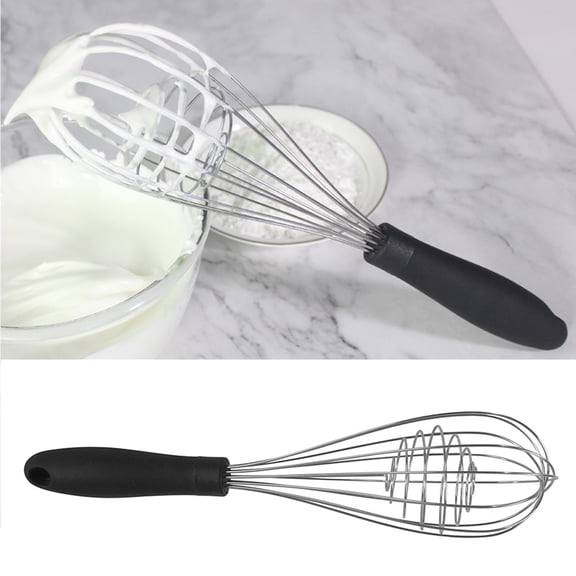 Cheers US Stainless Steel Spring Coil Whisk, Wire Whip Cream Egg Beater Gravy Hand Mixer Egg Whisk Egg Beater for Cooking Whipping Mixing Blender Kitchen Cream Egg Beater Gravy Hand Mixer