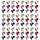 thumbnail image 1 of 120 piezas de diamantes de imitación con parte trasera plana, gemas iridiscentes en forma de corazón, piedras preciosas para ojos, dijes de uñas para manualidades, cristales de vidrio para, 1 of 7