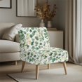thumbnail image 3 of HELLHERO Eucalyptus Leaf Armless Accent Chair Protector, Dustproof Stain Protection Armless Chair Slipcover for Hotel Dining Room, 3 of 8
