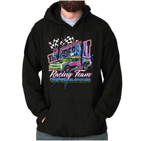 Thunderbolt Stock Car Racing Team Hoodie Hooded Sweatshirt Men Brisco Brands S
