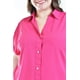 thumbnail image 4 of Blusa casual manga corta Roman Fashion /Tallas Extras, 5112 (Fiusha) fucsia 38, 4 of 5