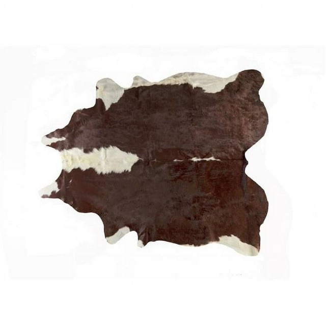Natural 676685045843 6 x 7 ft. Kobe Cowhide Rug - Brown & White