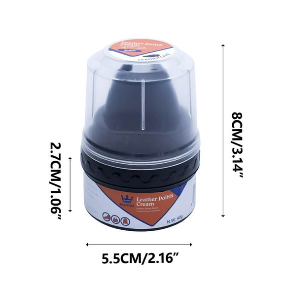 Leather Repair Cream Black Shoe Polish Restorer Scratch Remover for Shoes Boots Bags Glossy Balm Conditioning