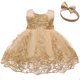 thumbnail image 3 of Vestido CMMCHAAH para Niñas Pequeñas con Encaje y Moño para Navidad, 3 of 4