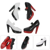 LOLIPPYY 2 Pairs High Heel Doll Shoes Assorted Colors for Doll Accessories and Clothing Decoration