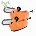 thumbnail image 2 of Motosierra Hombre Pochita Zapatilla de Felpa Pochita Peluche Chainsawman Shoes Anime Happy Orange Dog Peluche de juguete Kawaii Plushie regalo xuanjing unisex, 2 of 2