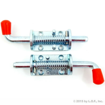 Dual Option Spring Latch - 2 Pcs Metal Lock Barrel Bolt Spring Loaded Latch 6.5