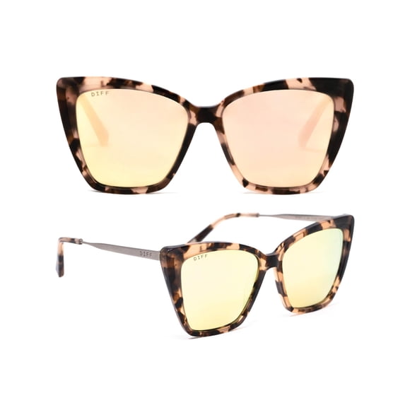 Lentes de Sol DIFF Becky II Mujer Diseño Oversized Ojo de Gato