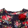 thumbnail image 3 of Richie House Little Girls Iris Purple Floral Ruffling Dress 2, 3 of 7