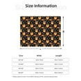 thumbnail image 5 of Zufioo Bee and Honey Print Horizontal Flannel Blanket, Anti-wrinkle, Anti-shrinkage, Anti-allergic Plush Blanket, Household Items Suitable for Bedroom-80"x60", 5 of 6