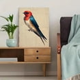 thumbnail image 5 of UXIEQU Bird Oil Painting Canvas Wall Art 15.75x11.81 Inches, 5 of 8