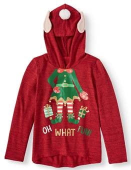 girls christmas hoodie