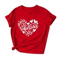 thumbnail image 4 of Puyaiuu Womens Valentine Shirts Love Heart Graphic Tee T Shirts Teen Girls Cute Graphic T Shirts Tee Top Gift, 4 of 4