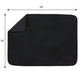 Kitchen Basics XL Reversible Microfiber Dish Drying Mat, Black, 18" x