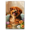 thumbnail image 3 of Funny Bathroom Wall Art CuteTibetan Mastiff Dog Canvas Print Dog Bathtub Picture Humor Animal Artwork Painting for Restroom Bathroom, House Essentials For New Home, Christmas Gifts, 3 of 5