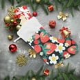 thumbnail image 2 of SKYSONIC Strawberry Christmas Stocking Personalized Large Candy Stocking Hanging Gift Xmas Stockings Decoration for Family Holiday Party Ornaments Decor Fireplace, 2 of 7