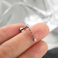 thumbnail image 7 of G23 Solid Titanium Hidden Helix Earrings Flat Back Helix Cartilage Earrings Stud 16G Internally Threaded Helix Tragus Piercing Jewelry, 7 of 7