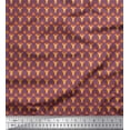 thumbnail image 1 of Soimoi Rayon Fabric Triangle & Giraffe Face Shirting Printed Craft Fabric by The Yard 42 Inch Wide, 1 of 1